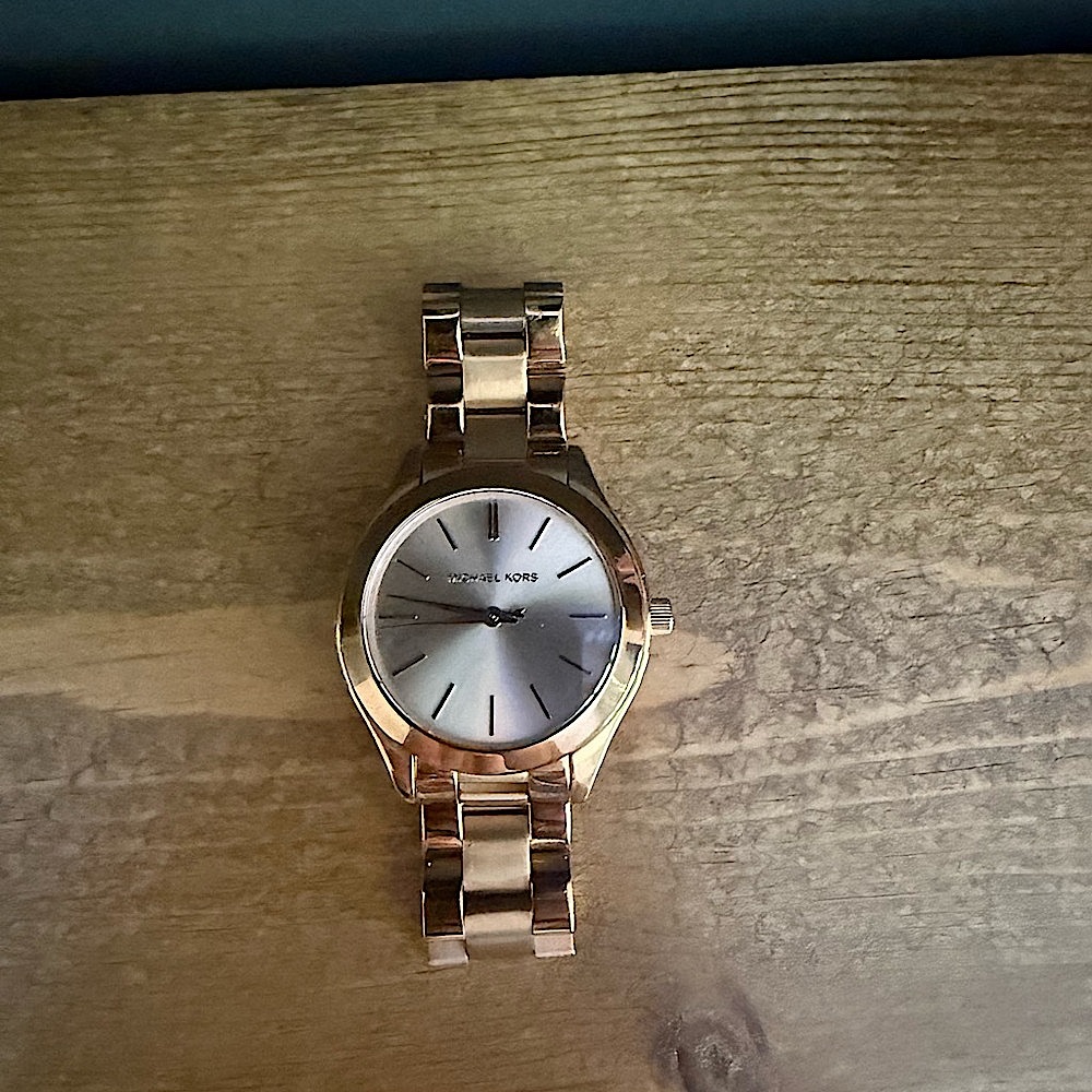 Michael Kors Rose Gold and Silver Watch